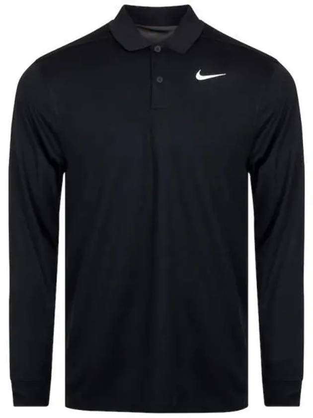 Dri Fit Victory Long Sleeve Polo Shirt Black - NIKE - BALAAN 2