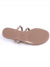 Women's Rockstud Flip Flops Pink Beige - VALENTINO - BALAAN 6