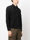 Gabardine Zipped Long Sleeve Shirt Black - CP COMPANY - BALAAN 2