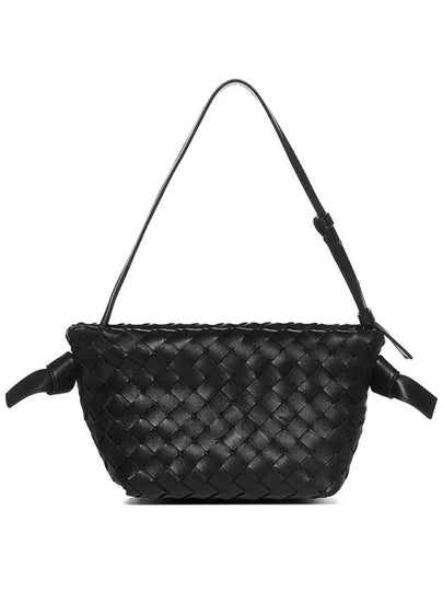 Intrecciato Tie Mini Shoulder Bag Black - BOTTEGA VENETA - BALAAN 2