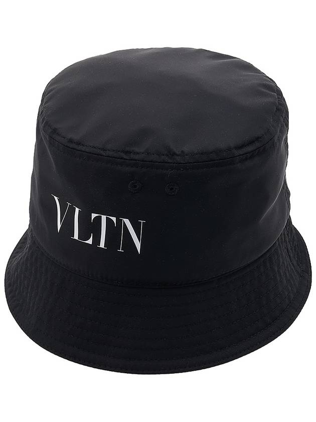 VLTN Logo Bucket Hat Black - VALENTINO - BALAAN 11