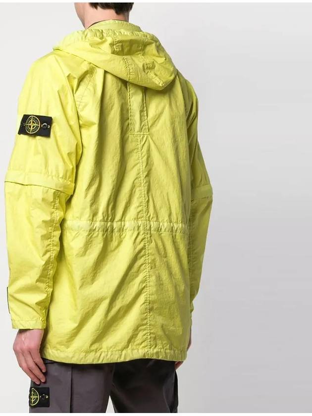 Membrana 3L TC Wappen Hooded Jacket Lime - STONE ISLAND - BALAAN 4