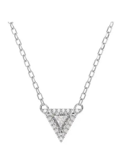 Stilla Otix Triangle Pendant Necklace Silver - SWAROVSKI - BALAAN 2