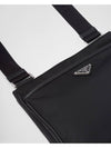 Triangle Logo Re-nylon Saffiano Leather Cross Bag Black - PRADA - BALAAN 6