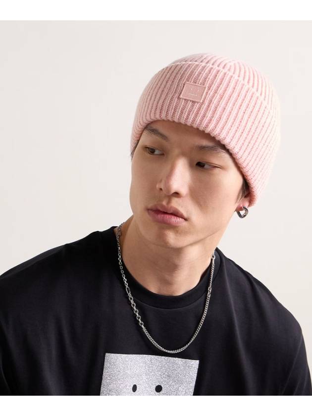 Small Face Logo Beanie Pink - ACNE STUDIOS - BALAAN 6