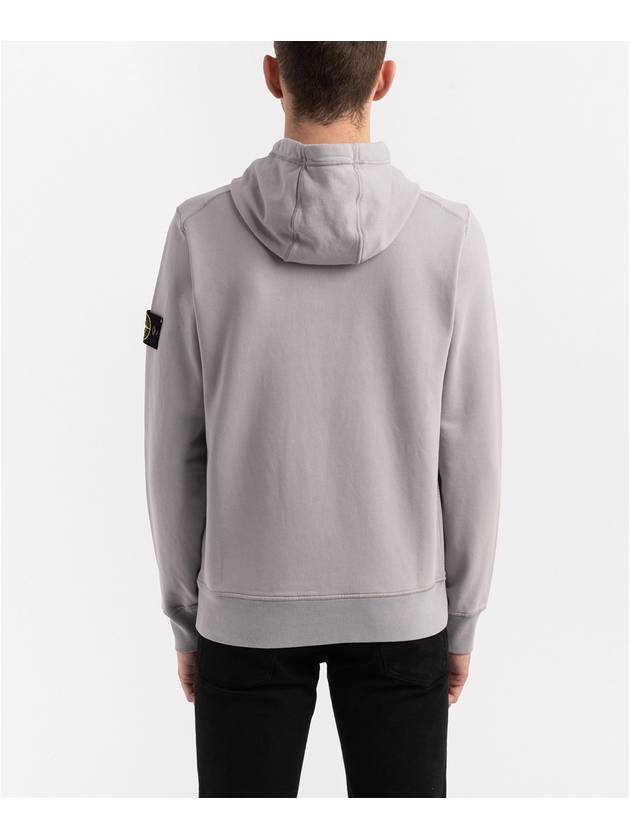 Wappen Patch Garment Dyed Hood Light Gray - STONE ISLAND - BALAAN 6