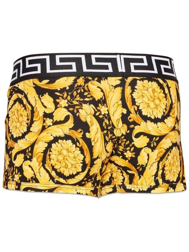 Men's Baroque Print Briefs Black Yellow - VERSACE - BALAAN 3