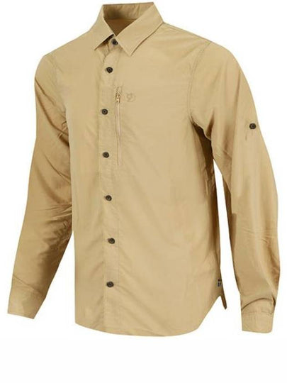 Men's Abisko Hike Long Sleeves Shirt Dune Beige - FJALL RAVEN - BALAAN 2