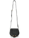 Marcie Saddle Small Grained Leather Cross Bag Black - CHLOE - BALAAN 8