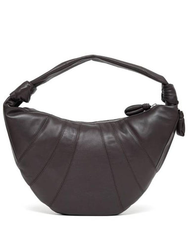 Fortune Croissant Shoulder Bag Dark Chocolate - LEMAIRE - BALAAN 1