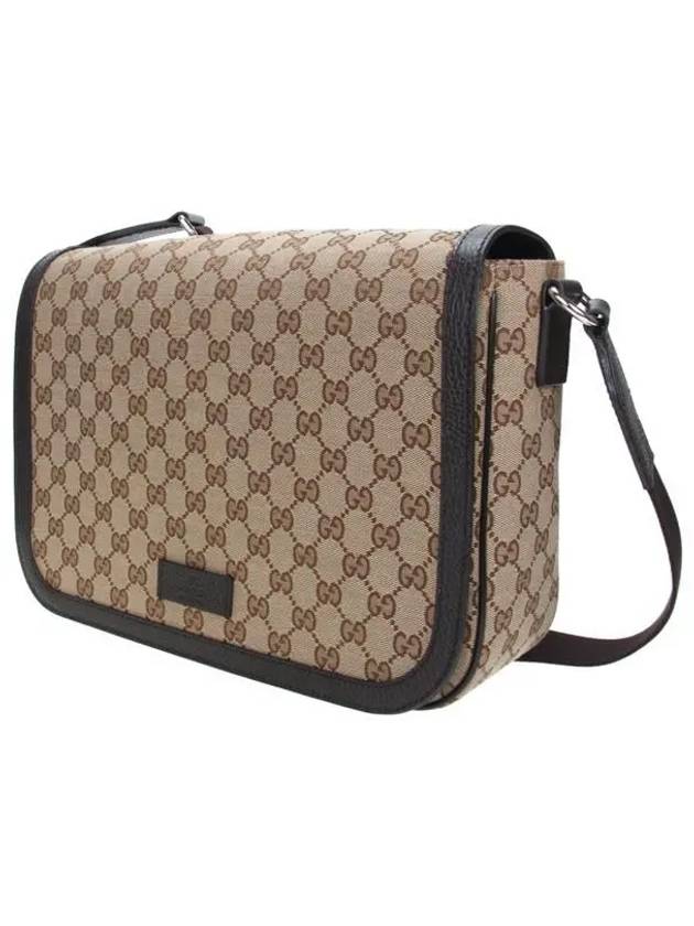 GG Logo Supreme Canvas Flap Cross Bag - GUCCI - BALAAN 3