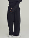 Women's Wide Banding Balloon Pants Black - MOTH - BALAAN 2