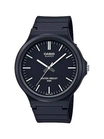 Co Signed Resin Band Analog Watch Black - CASIO - BALAAN 2