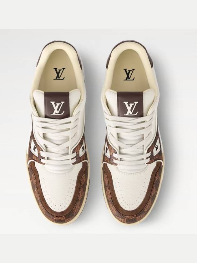 LV Trainer Sneakers Mocha Brown 1ACV5R - LOUIS VUITTON - BALAAN 3