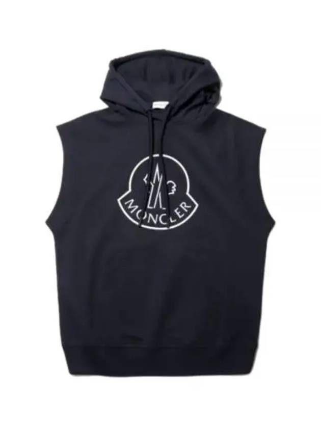 8G00027 899ZT 76H Logo Sleeveless Hoodie - MONCLER - BALAAN 1