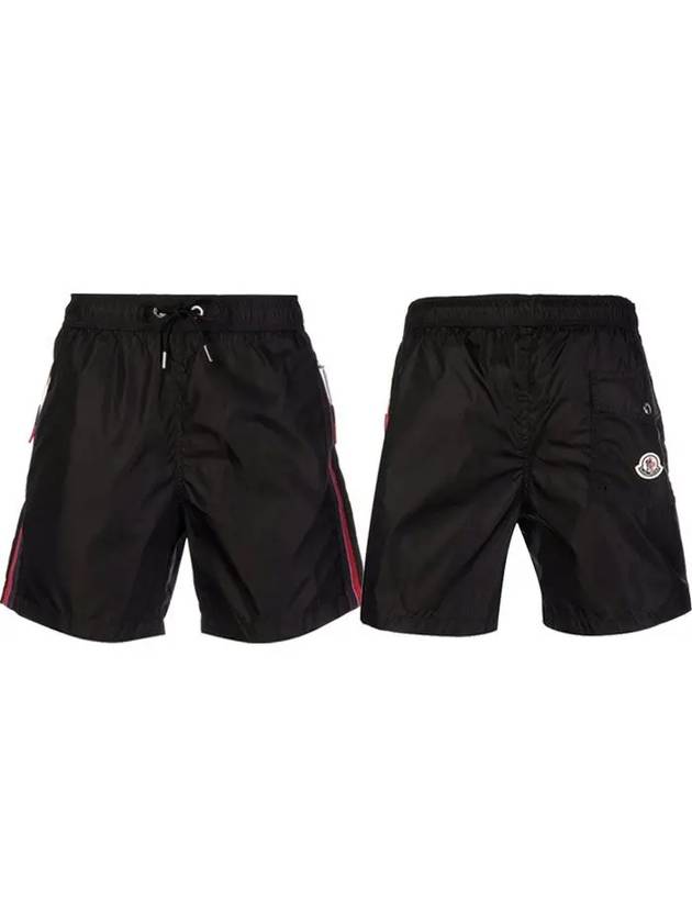 back pocket wappen patch shorts black - MONCLER - BALAAN.