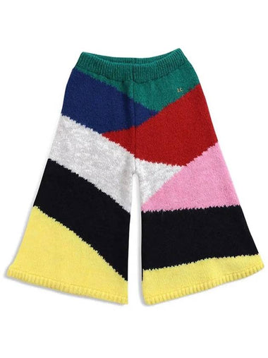 Kids Block Knit Culotte Pants Multi 221AC131 475 - BOBO CHOSES - BALAAN 1