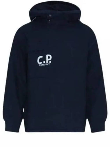 CP Company 24 Indigo Fleece Hoodie 16CMSS184A 110055W D11 - CP COMPANY - BALAAN 1