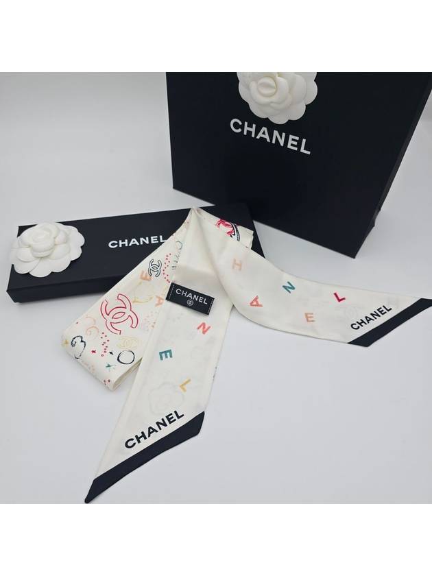 Scarf Bandeau Twilly CC Logo AAA665 - CHANEL - BALAAN 7