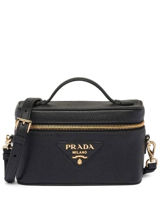 Leather Mini Bag Black - PRADA - BALAAN 1