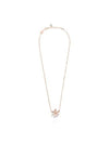 Hyperbola Volta Bow Pendant Necklace Rose Gold - SWAROVSKI - BALAAN 3