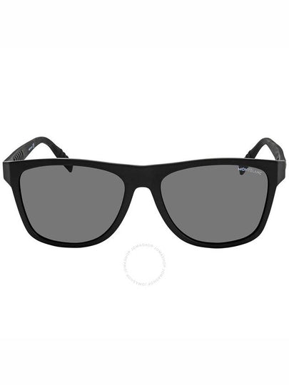 Montblanc Grey Square Men's Sunglasses MB0062S 001 56 - MONTBLANC - BALAAN 2