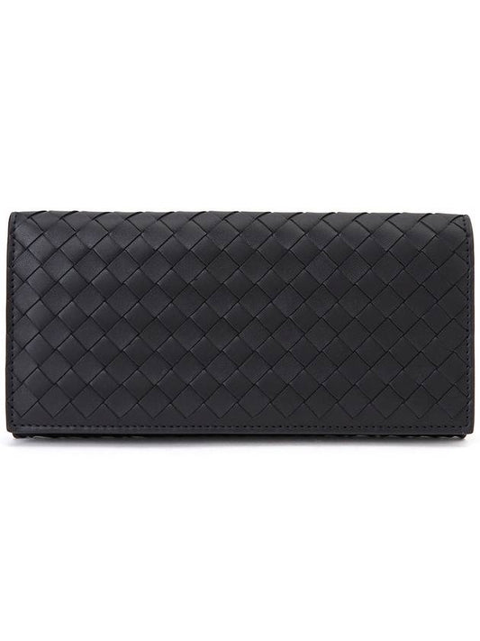 Intrecciato Continental Long Wallet Black - BOTTEGA VENETA - BALAAN 2