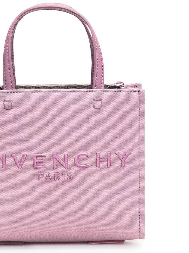 Embroidered G Logo Tote Bag Pink - GIVENCHY - BALAAN 5