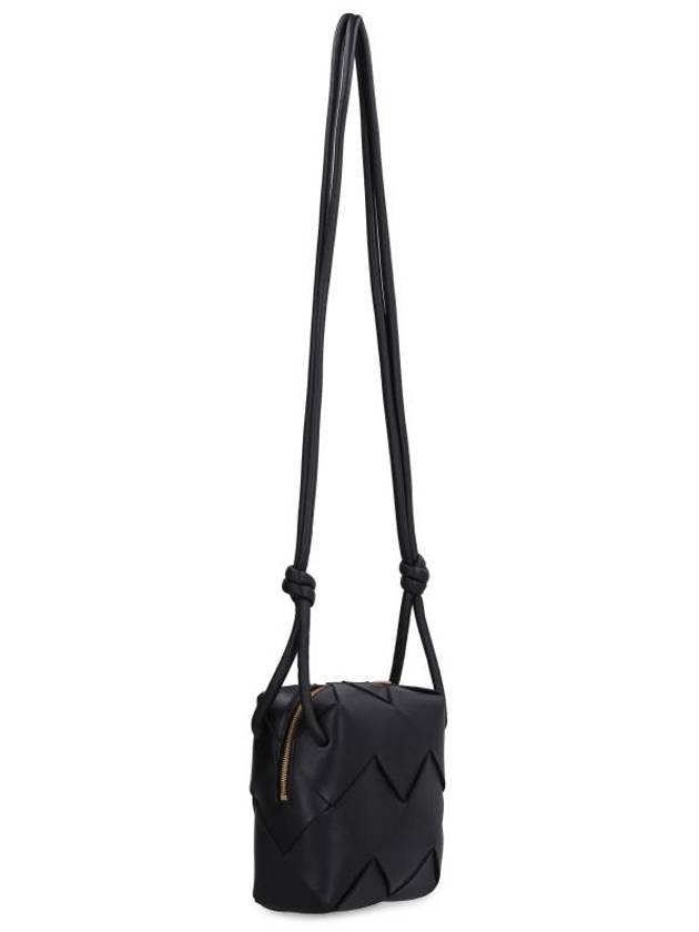 Cassette Intrecciato Mini Shoulder Bag Black - BOTTEGA VENETA - BALAAN 4