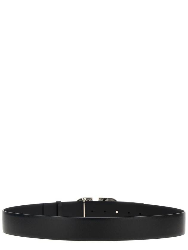 Garavani Logo Signature Belt Black - VALENTINO - BALAAN 3