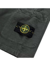 Men's OLD Treatment Logo Patch Cargo Bermuda Shorts Steel Grey - STONE ISLAND - BALAAN 3