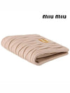 Matelasse Leather Half Wallet Light Pink - MIU MIU - BALAAN 5