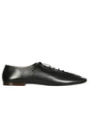 Square Toe Lambskin Lace Up Derby Black - LEMAIRE - BALAAN 2