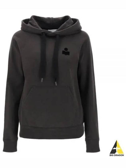 Malibu Logo Print Hooded Top Washed Black - ISABEL MARANT - BALAAN 2