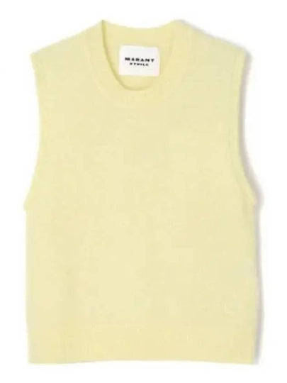 Ametis Knit Vest Light Yellow - ISABEL MARANT - BALAAN 2