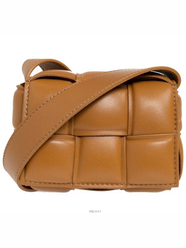 Candy Cassette Padded Mini Cross Bag Brown - BOTTEGA VENETA - BALAAN 3