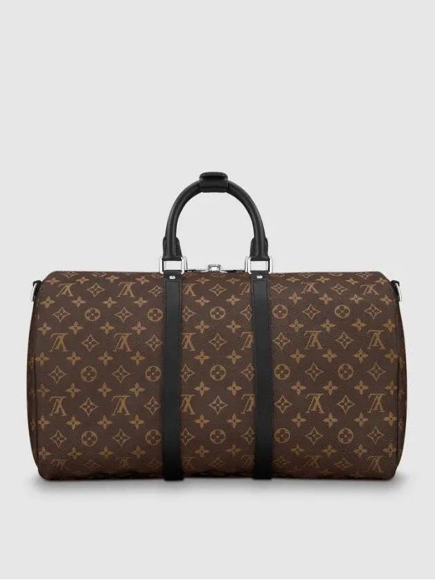 Keepall Bandouliere 45 Monogram Macassar Duffel Bag Brown - LOUIS VUITTON - BALAAN 6