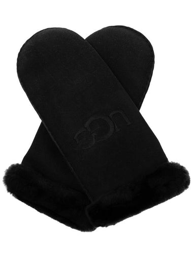 UGG Gloves With Logo, Women's, Black - UGG - BALAAN 1