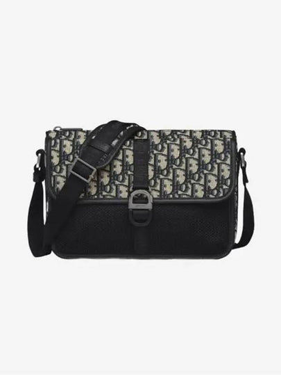 Oblique Jacquard 8 Messenger Bag Beige Black - DIOR - BALAAN 2