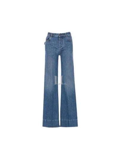 Women's Vintage Wide Jeans Blue - BOTTEGA VENETA - BALAAN 2