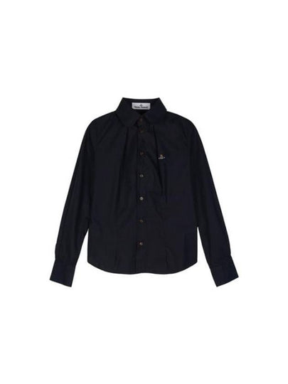 W Violin Logo Shirt Black - VIVIENNE WESTWOOD - BALAAN 2