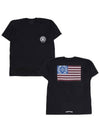 American Flag Dagger Short Sleeve T Shirt - CHROME HEARTS - BALAAN 1