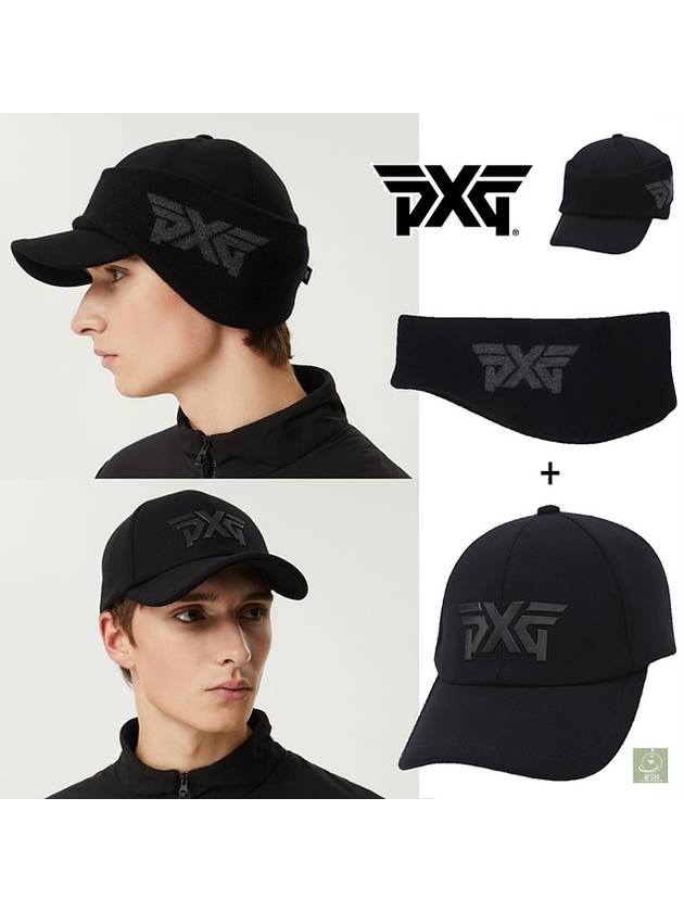 Men s winter golf hat ear warmer cold cap detachable set earmuffs earpiece - PXG - BALAAN 1