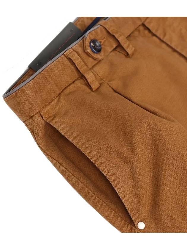 Men's Brown Side Belt Point Basic Fit Pants PT180 - IKALOOOK - BALAAN 9