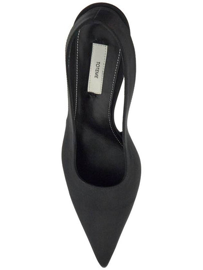 black satin slingbacks with stiletto heel - TOTEME - BALAAN 2