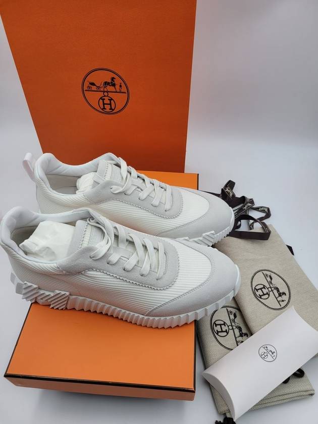 Men's Bouncing Sneakers White 24ss New Release - HERMES - BALAAN 6