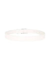 Buckle BB Logo Thin Leather Belt White - BALENCIAGA - BALAAN 4