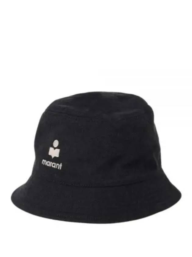 Haley Embroidered Logo Bucket Hat Black - ISABEL MARANT - BALAAN 2