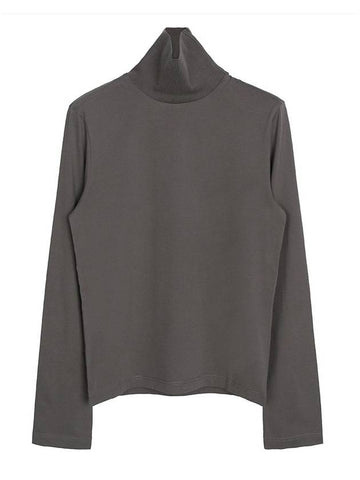 Long Sleeve Turtleneck Mud Grey - ACNE STUDIOS - BALAAN 1