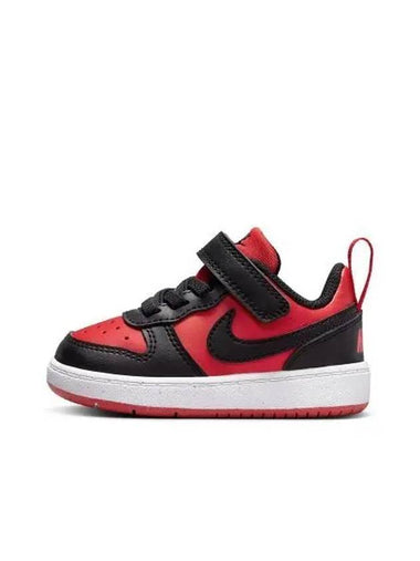 Kids Court Borough Low Recraft TD Low Top Sneakers Black Red - NIKE - BALAAN 1